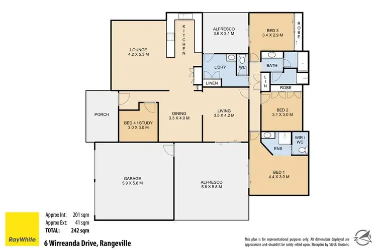 Floorplan of Homely house listing, 6 Wirreanda Drive, Rangeville QLD 4350