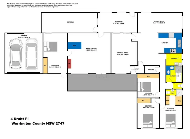 Floorplan of Homely house listing, 4 Druitt Place, Werrington County NSW 2747