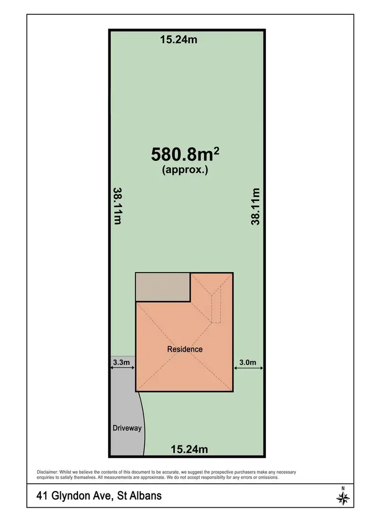 Floorplan of Homely house listing, 41 Glyndon Avenue, St Albans VIC 3021