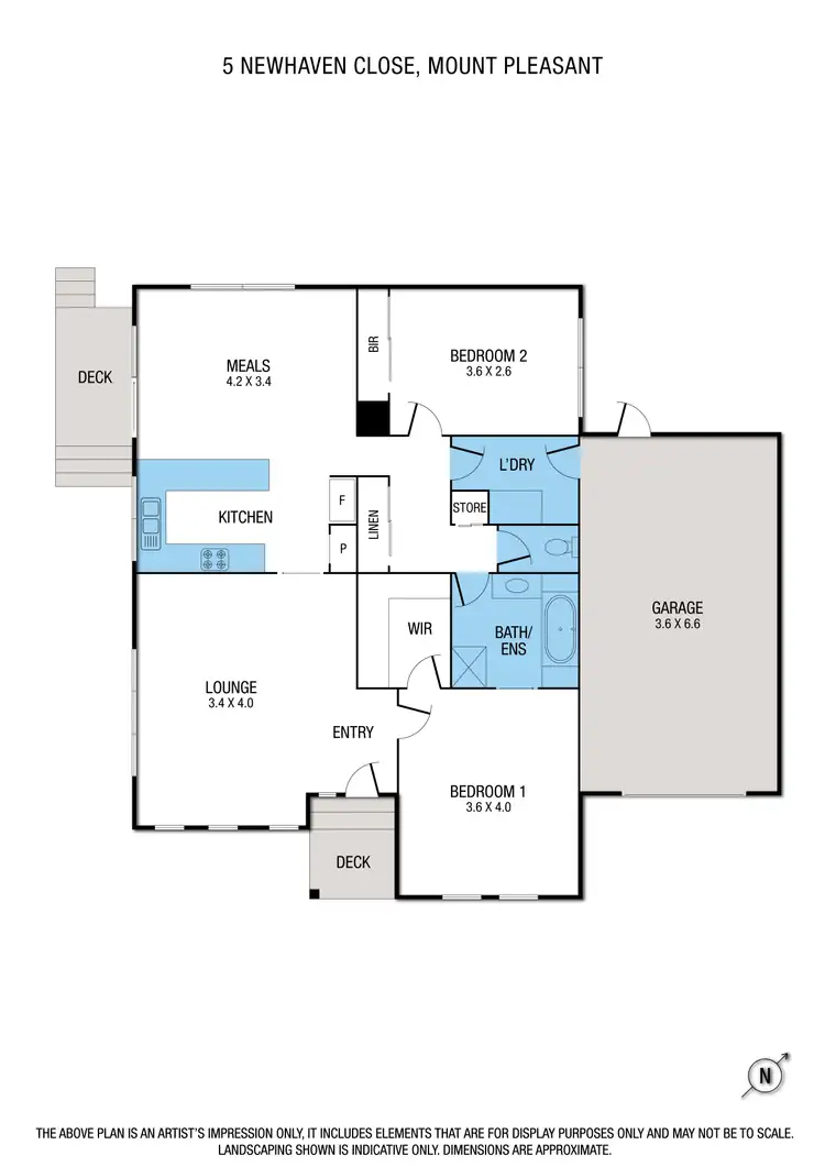 Floorplan of Homely house listing, 5 Newhaven Close, Mount Pleasant VIC 3350