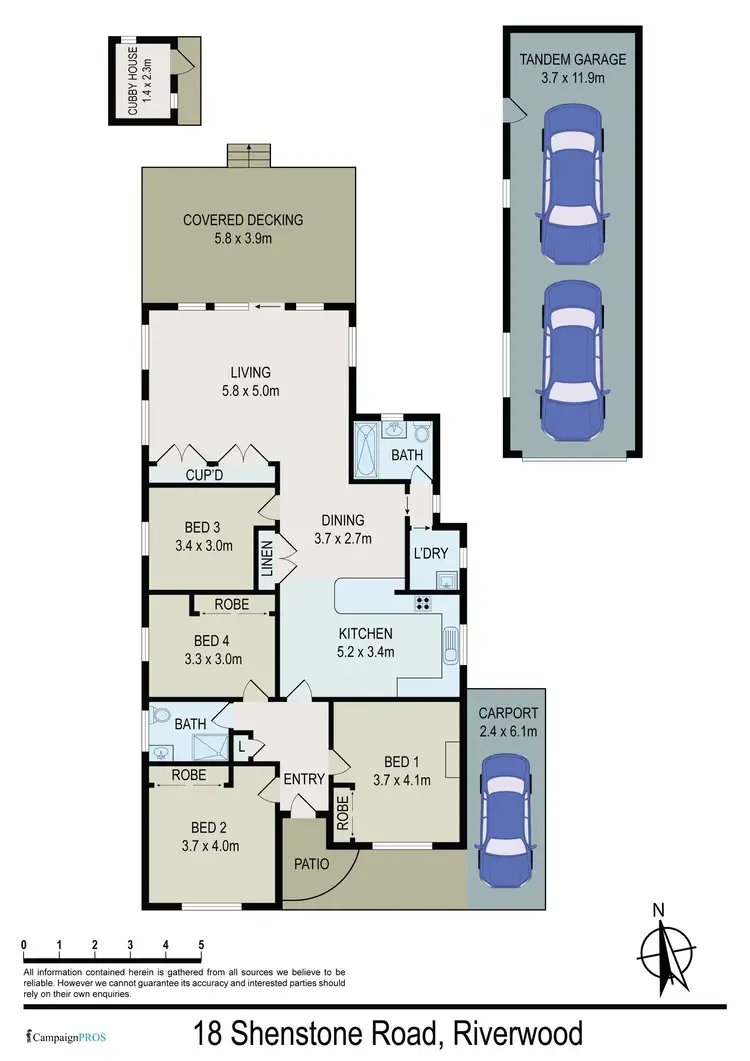 Floorplan of Homely house listing, 18 Shenstone Road, Riverwood NSW 2210