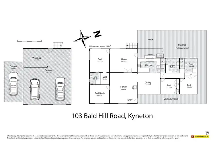 Floorplan of Homely house listing, 103 Bald Hill Road, Kyneton VIC 3444