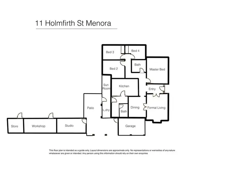 Floorplan of Homely house listing, 11 Holmfirth Street, Menora WA 6050
