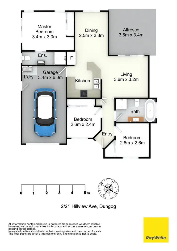 Floorplan of Homely unit listing, 2/21 Hillview Avenue, Dungog NSW 2420