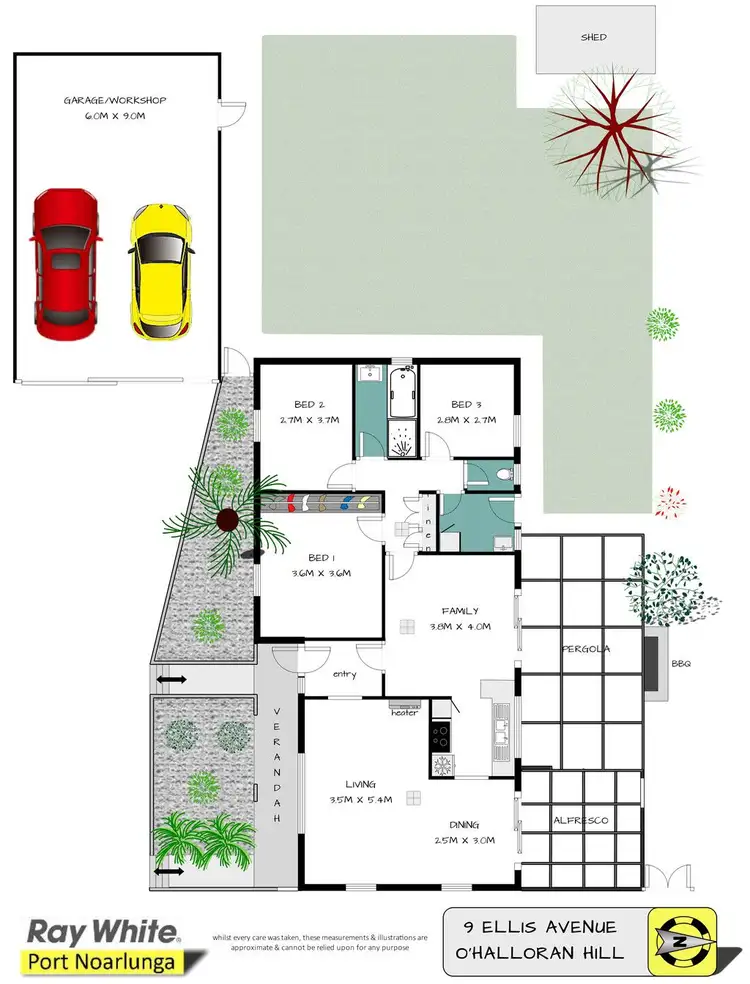 Floorplan of Homely house listing, 9 Ellis Avenue, O'halloran Hill SA 5158