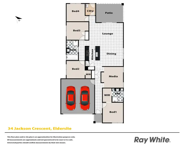 Floorplan of Homely house listing, 34 Jackson Crescent, Elderslie NSW 2570