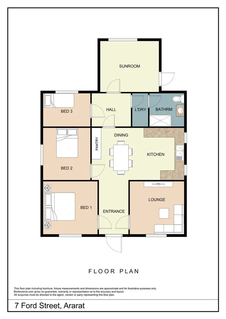 Floorplan of Homely house listing, 7 Ford Street, Ararat VIC 3377