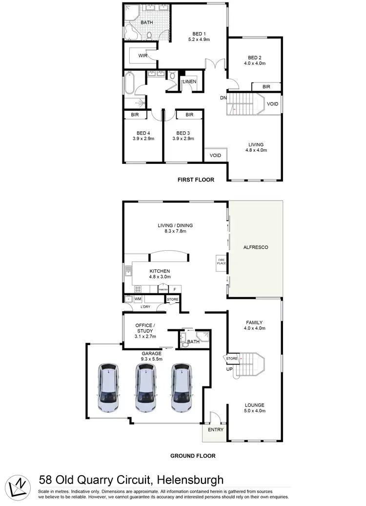 Floorplan of Homely house listing, 58 Old Quarry Circuit, Helensburgh NSW 2508