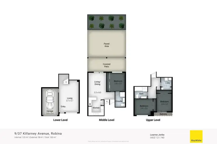 Floorplan of Homely townhouse listing, 9/37 Killarney Avenue, Robina QLD 4226