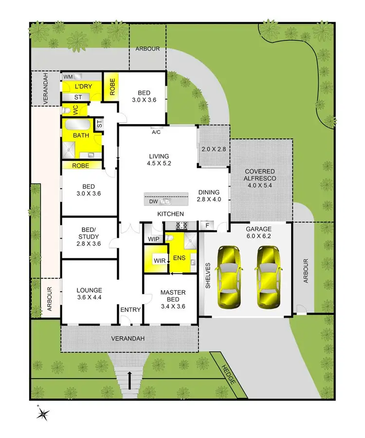Floorplan of Homely house listing, 32 Carroll Road, Highton VIC 3216