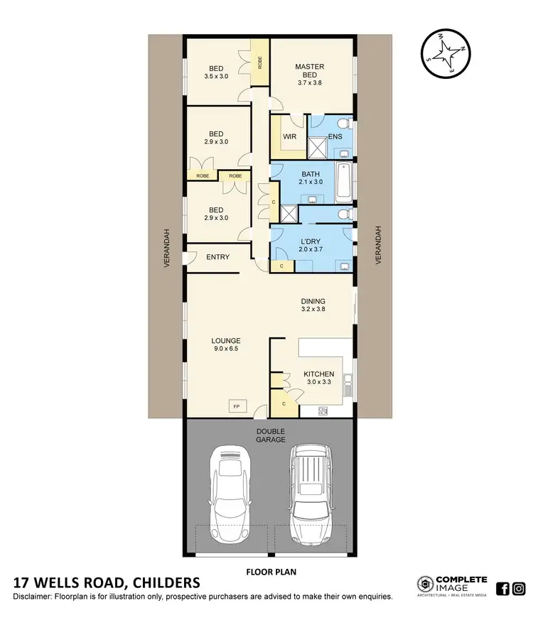 Floorplan of Homely rural property listing, 17 Wells Road, Childers VIC 3824