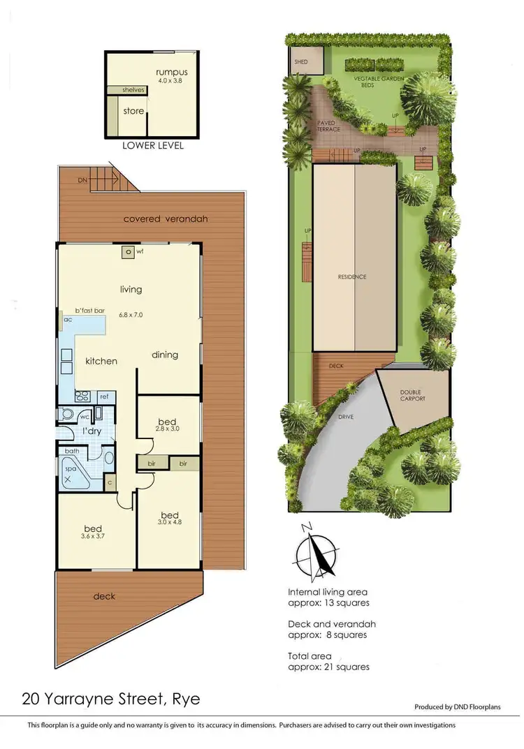 Floorplan of Homely house listing, 20 Yarrayne Street, Rye VIC 3941
