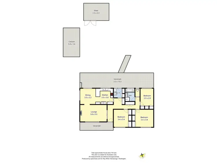 Floorplan of Homely house listing, 29 Douglas Street, Rutherglen VIC 3685