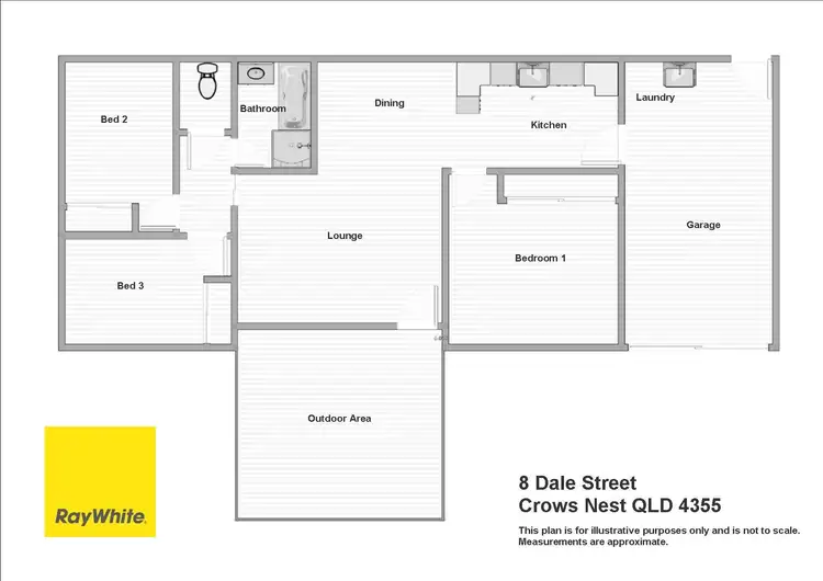 Floorplan of Homely house listing, 8 Dale Street, Crows Nest QLD 4355