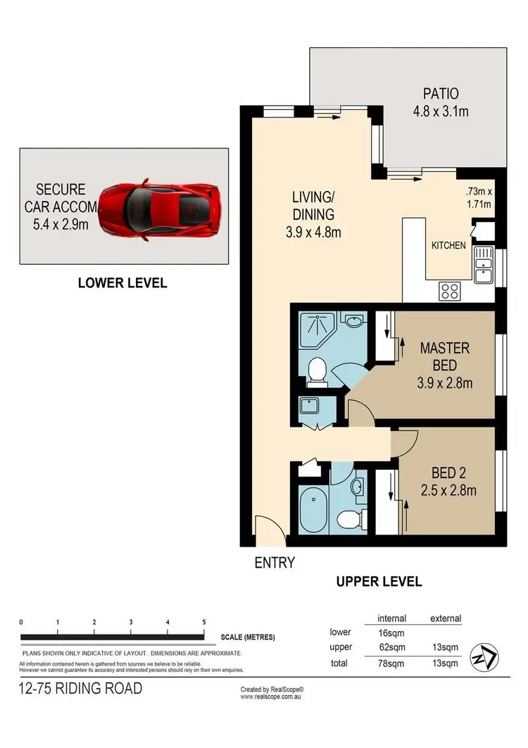 Floorplan of Homely unit listing, 12/75 Riding Road, Hawthorne QLD 4171