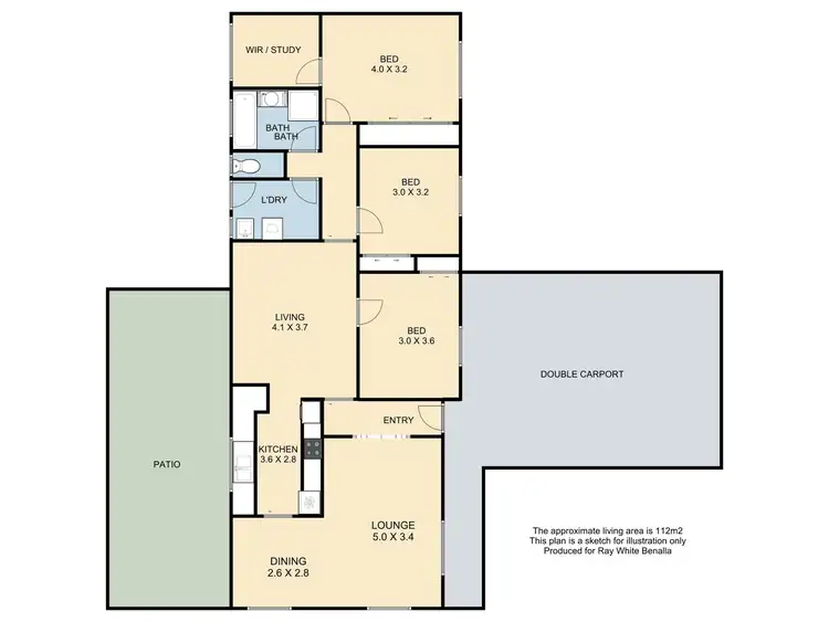 Floorplan of Homely house listing, 114 Coish Avenue, Benalla VIC 3672