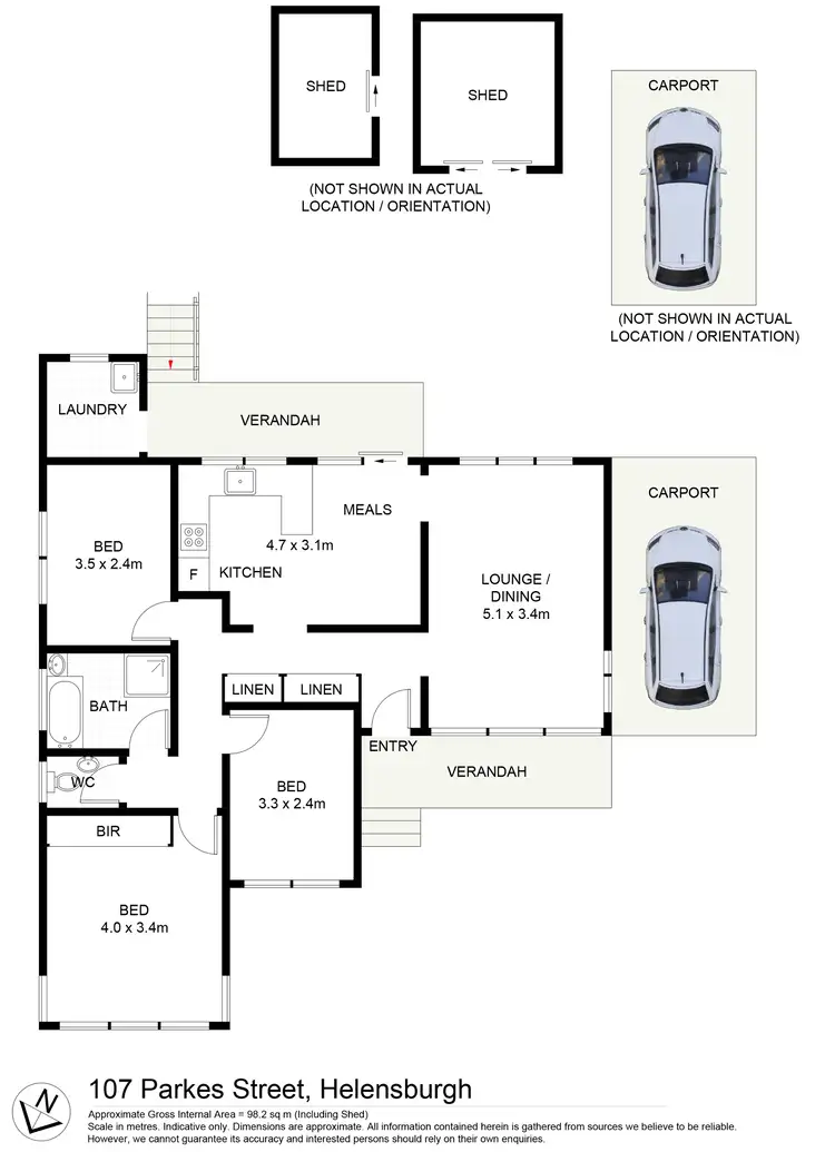 Floorplan of Homely house listing, 107 Parkes Street, Helensburgh NSW 2508