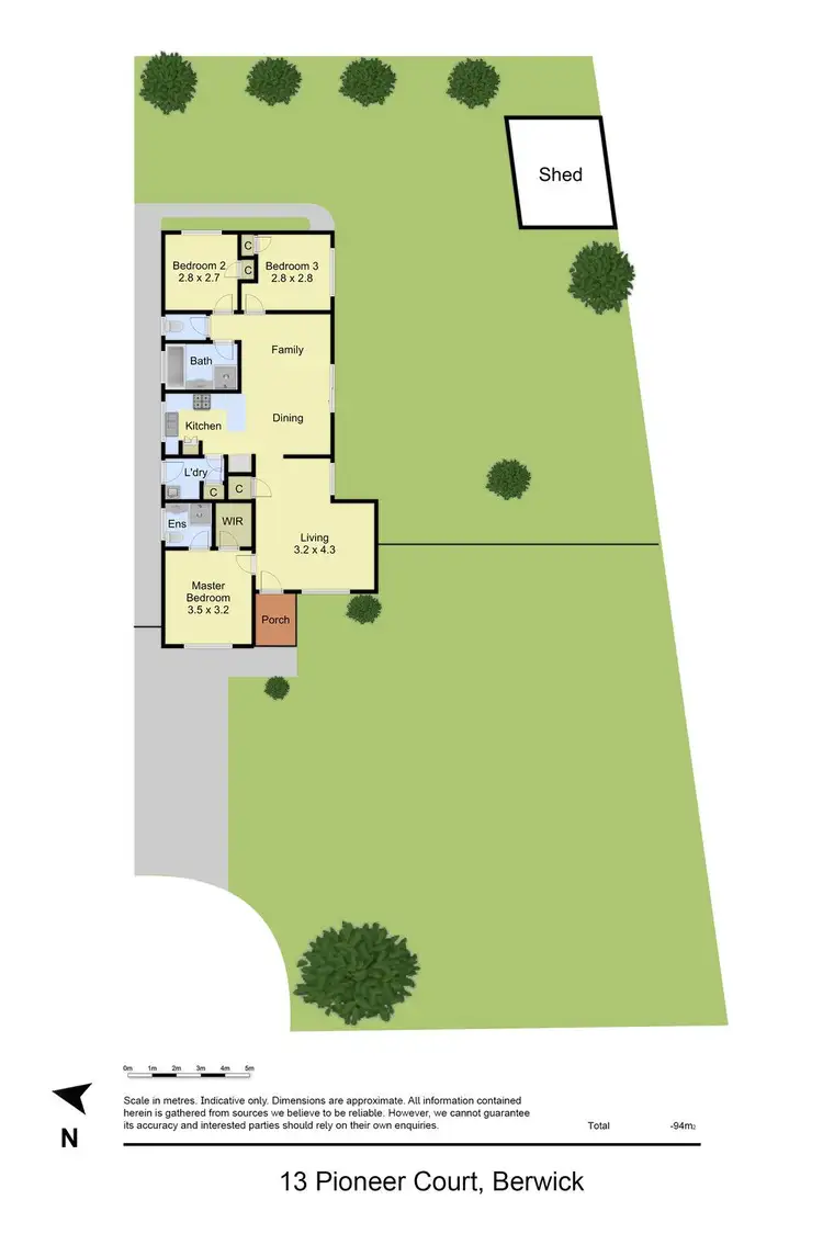 Floorplan of Homely house listing, 13 Pioneer Court, Berwick VIC 3806