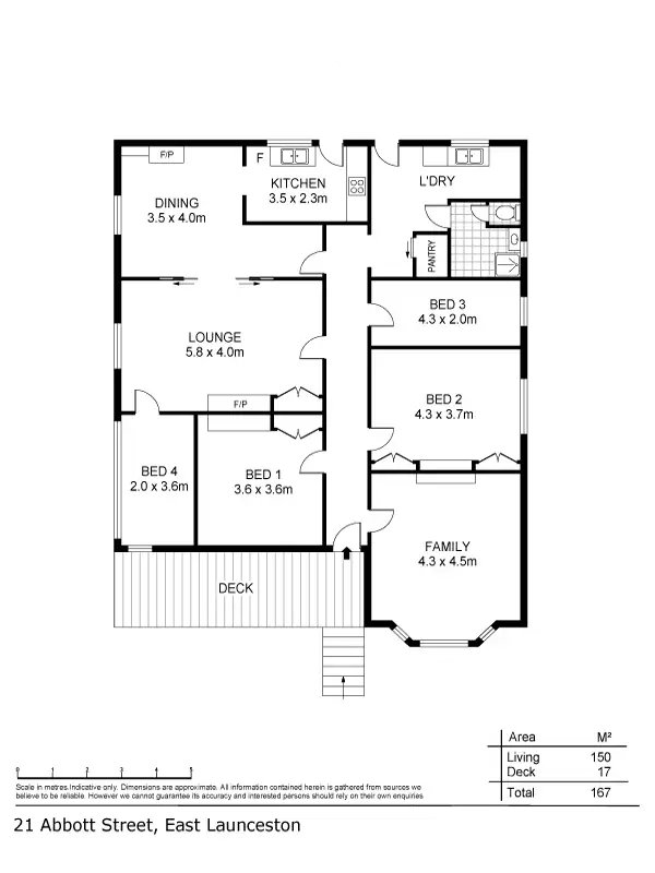 Floorplan of Homely house listing, 21 Abbott Street, East Launceston TAS 7250