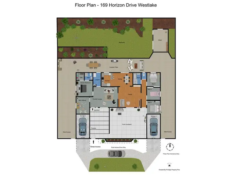Floorplan of Homely house listing, 169 Horizon Drive, Westlake QLD 4074