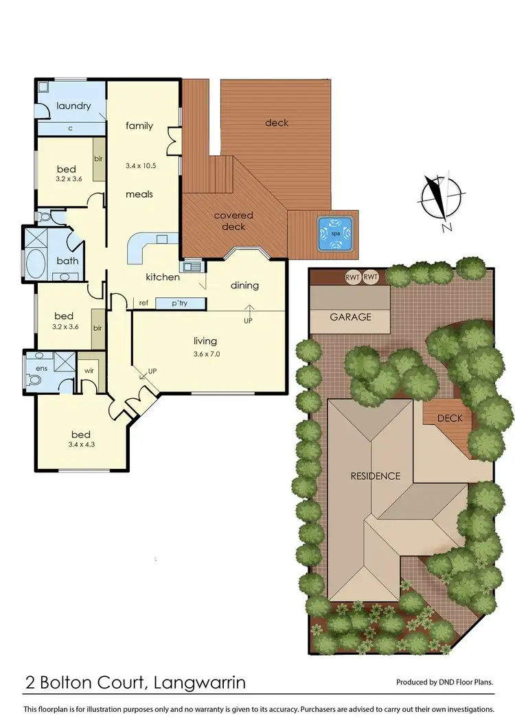 Floorplan of Homely house listing, 2 Bolton Court, Langwarrin VIC 3910