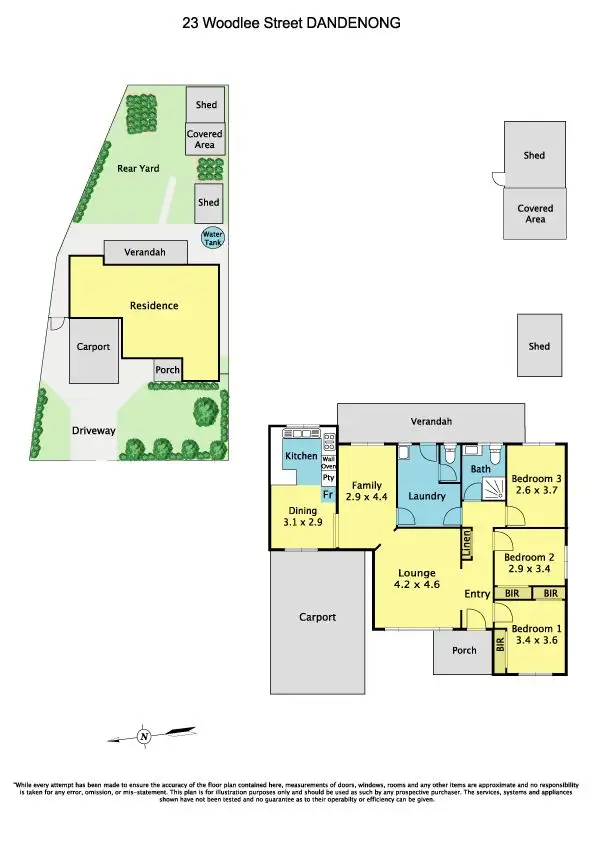 Floorplan of Homely house listing, 23 Woodlee Street, Dandenong VIC 3175