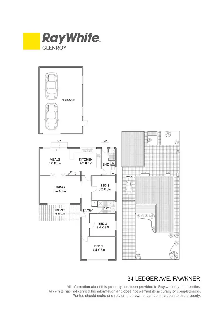 Floorplan of Homely house listing, 34 Ledger Avenue, Fawkner VIC 3060