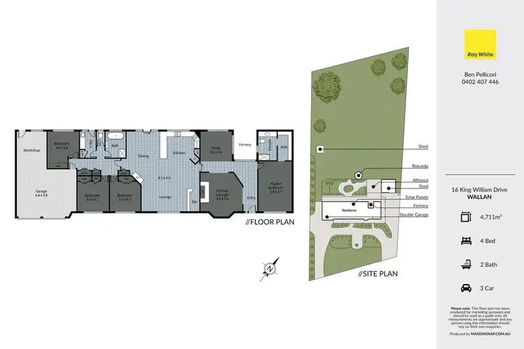 Floorplan of Homely house listing, 16 King William Drive, Wallan VIC 3756