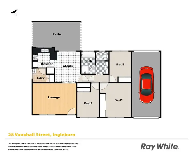 Floorplan of Homely house listing, 28 Vauxhall Place, Ingleburn NSW 2565