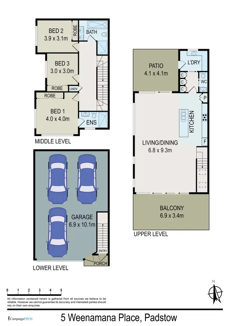 Floorplan of Homely house listing, 5 Weenamana Place, Padstow NSW 2211