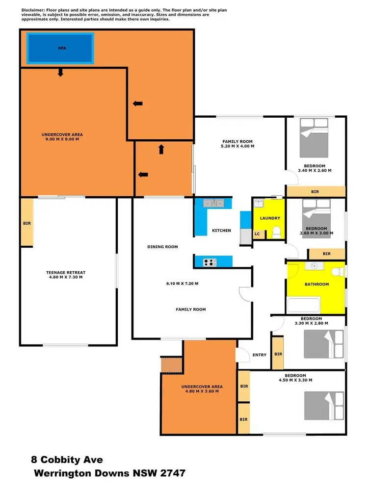 Floorplan of Homely house listing, 8 Cobbity Avenue, Werrington Downs NSW 2747