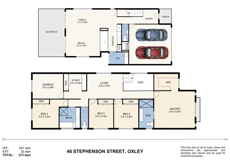 Floorplan of Homely house listing, 46 Stephenson Street, Oxley QLD 4075