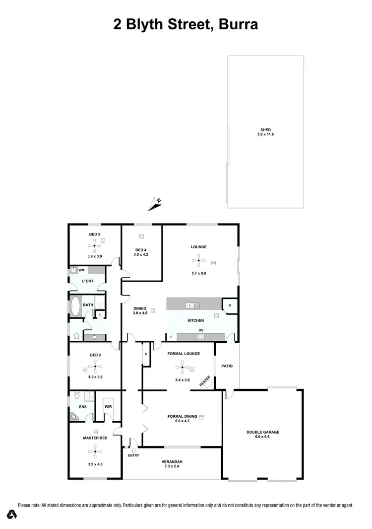 Floorplan of Homely house listing, 2 Blyth Street, Burra SA 5417
