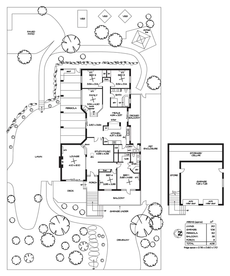 Floorplan of Homely house listing, 20 Mead Street, Belair SA 5052