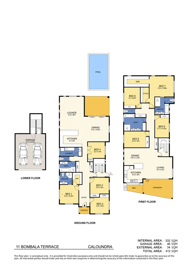Floorplan of Homely house listing, 11 Bombala Terrace, Caloundra QLD 4551