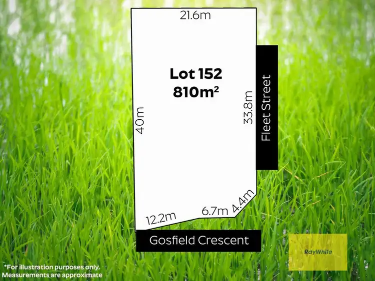 Floorplan of Homely land listing, 12 Gosfield Crescent, Hampstead Gardens SA 5086