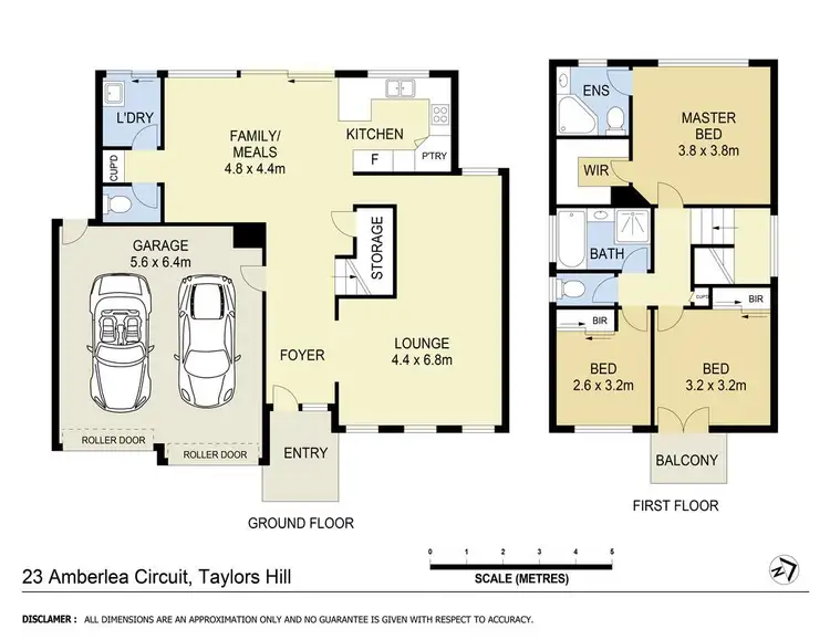 Floorplan of Homely house listing, 23 Amberlea Circuit, Taylors Hill VIC 3037