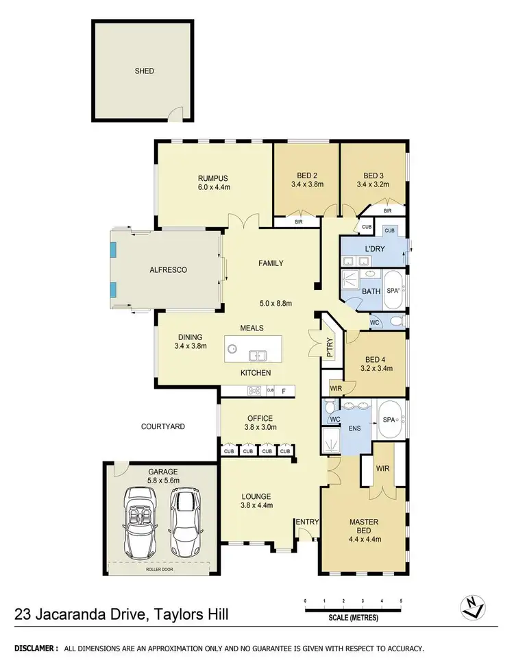 Floorplan of Homely house listing, 23 Jacaranda Drive, Taylors Hill VIC 3037
