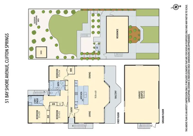 Floorplan of Homely house listing, 51 Bay Shore Avenue, Clifton Springs VIC 3222