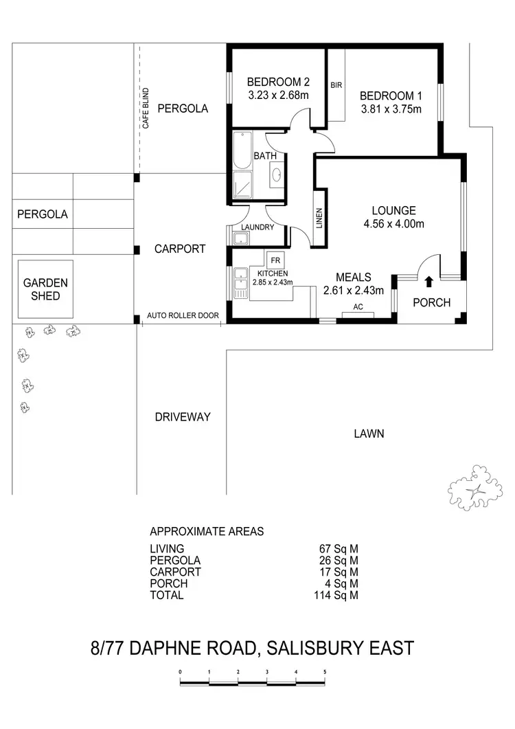 Floorplan of Homely unit listing, 8/77 Daphne Road, Salisbury East SA 5109