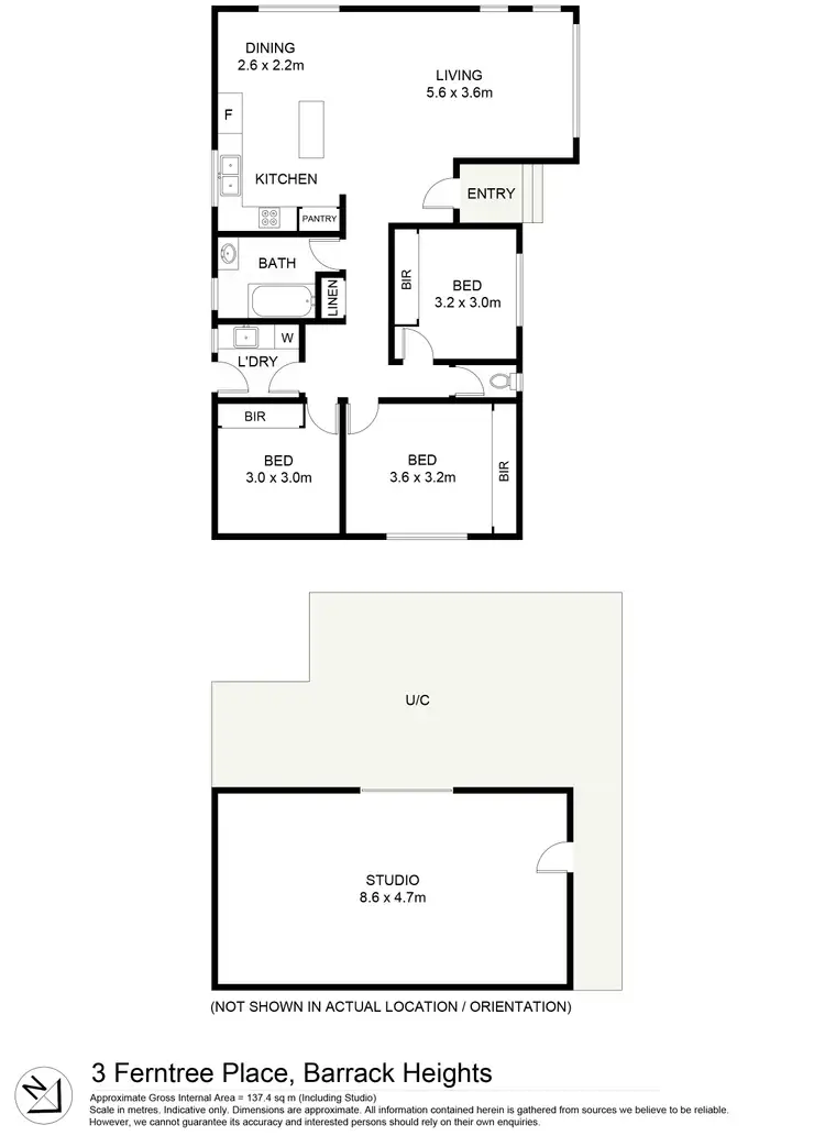 Floorplan of Homely house listing, 3 Fern Tree Place, Barrack Heights NSW 2528