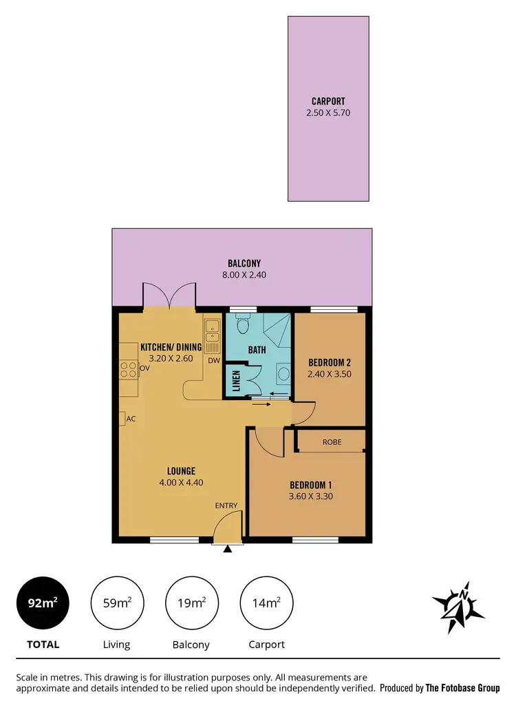 Floorplan of Homely unit listing, 6/5 Gurner Terrace, Grange SA 5022
