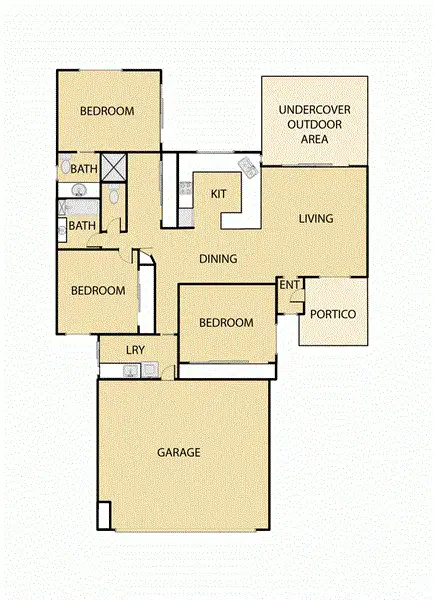 Floorplan of Homely unit listing, 16/1 Lakehead Drive, Sippy Downs QLD 4556