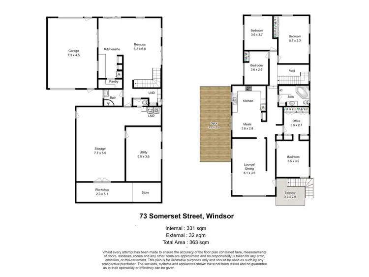Floorplan of Homely house listing, 73 Somerset Street, Windsor QLD 4030