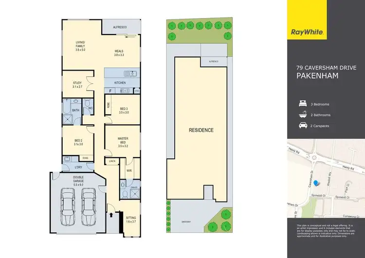Floorplan of Homely house listing, 79 Caversham Drive, Pakenham VIC 3810