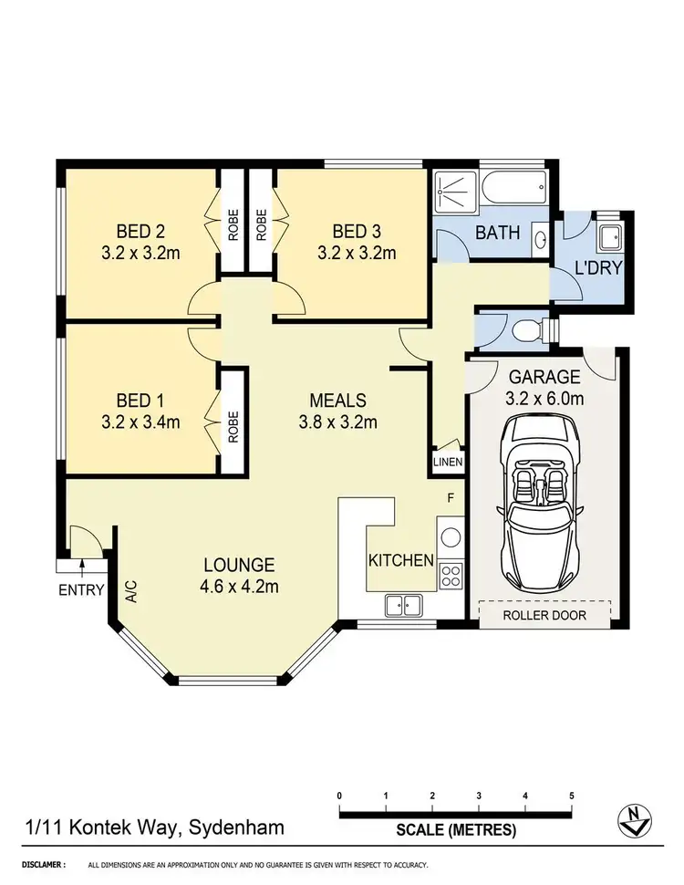 Floorplan of Homely unit listing, 1/11 Kontek Way, Sydenham VIC 3037