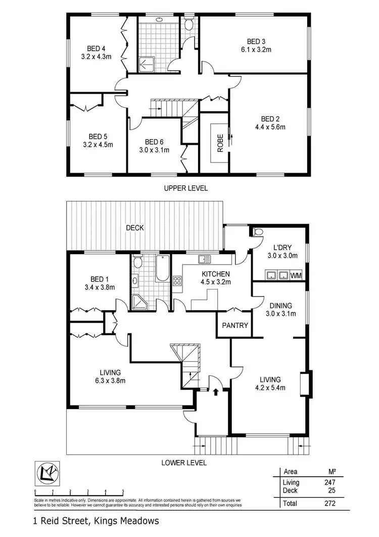 Floorplan of Homely house listing, 1 Reid Street, Kings Meadows TAS 7249