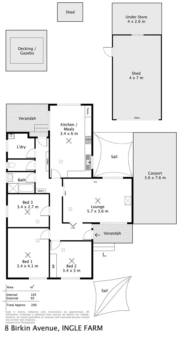 Floorplan of Homely house listing, 8 Birkin Avenue, Ingle Farm SA 5098