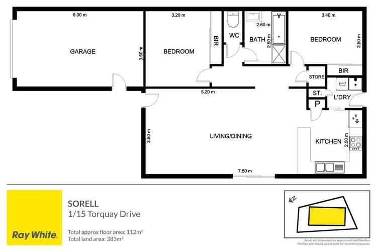 Floorplan of Homely house listing, 1/15 Torquay Drive, Sorell TAS 7172