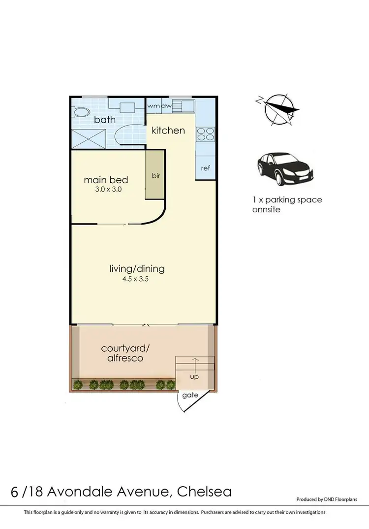 Floorplan of Homely apartment listing, 6/18 Avondale Avenue, Chelsea VIC 3196